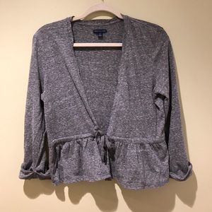 💋American Eagle Cute Gray Cardigan, Sz Large